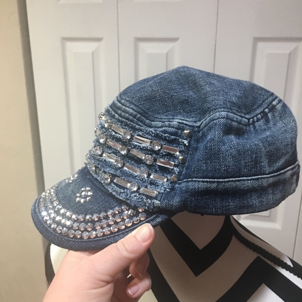 💎💎💎bling hat with rhinestones and bling💎💎💎 - Picture 3 of 6